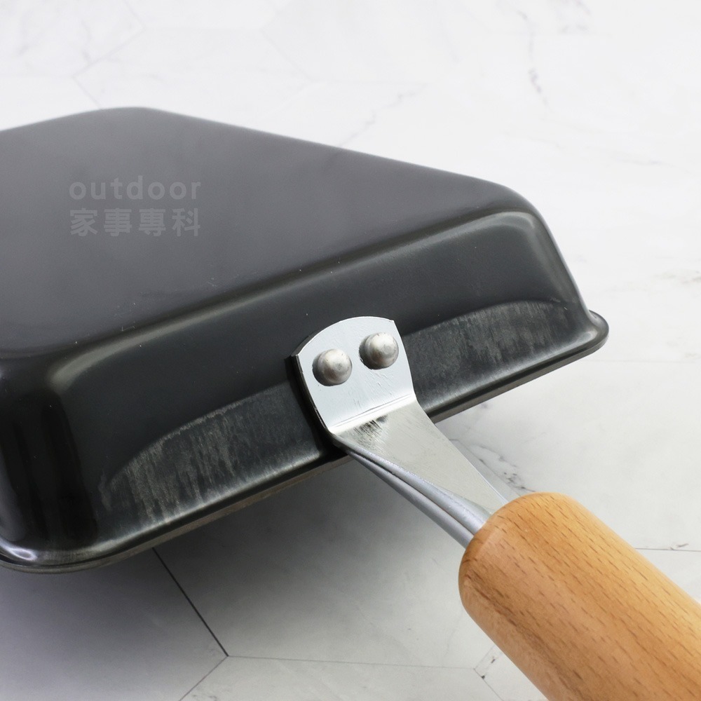 outdoor家事專科 日本製 Pearl Life 鐵製IH厚板玉子燒鍋 煎蛋鍋 鐵鍋 IH爐 HB-908/909-細節圖7