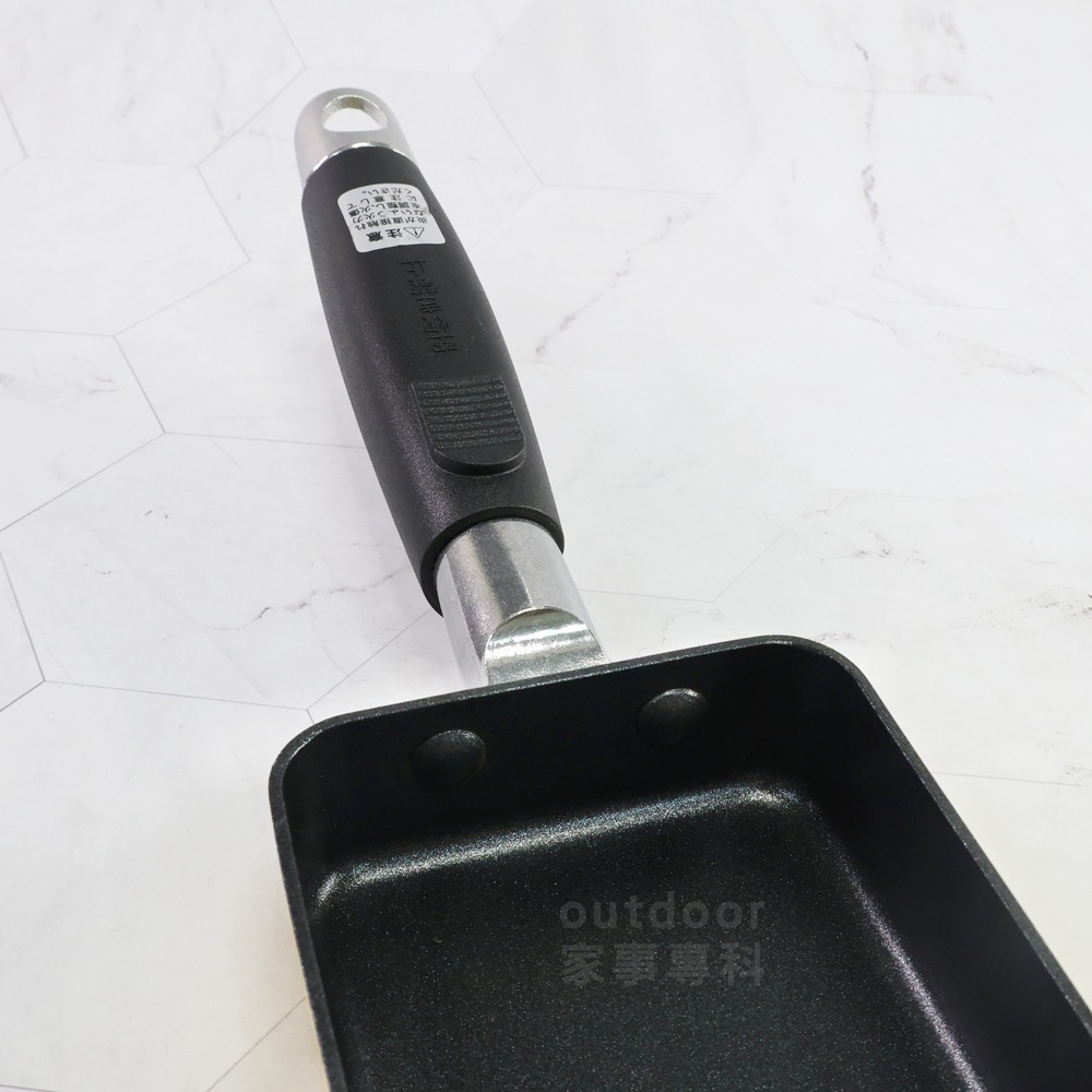 outdoor家事專科 日本貝印KAI 不沾玉子燒鍋 8.5x18cm 迷你長形煎蛋鍋 直火專用 黃色 DY-5501-細節圖3