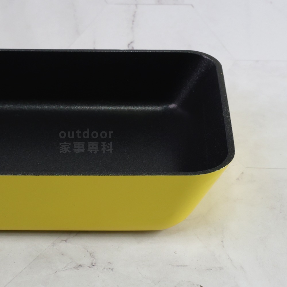 outdoor家事專科 日本貝印KAI 不沾玉子燒鍋 8.5x18cm 迷你長形煎蛋鍋 直火專用 黃色 DY-5501-細節圖4