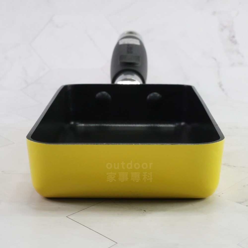 outdoor家事專科 日本貝印KAI 不沾玉子燒鍋 8.5x18cm 迷你長形煎蛋鍋 直火專用 黃色 DY-5501-細節圖5