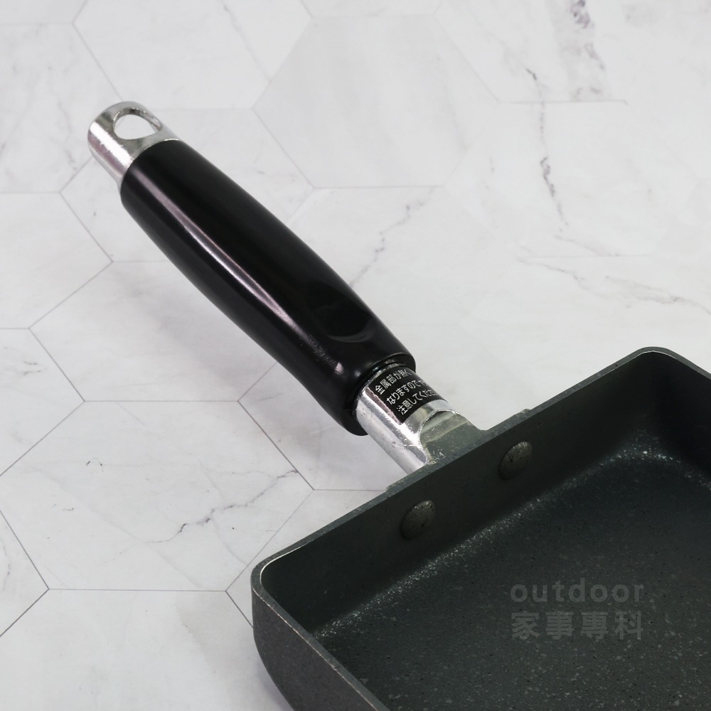 outdoor家事專科 日本和平FREIZ 不沾玉子燒鍋 13x18cm 煎蛋鍋 直火 Blastone BR-7721-細節圖4