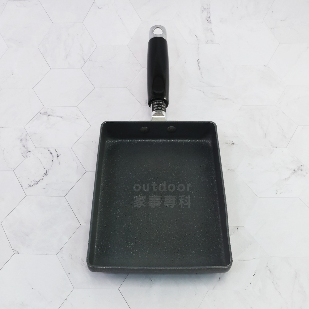 outdoor家事專科 日本和平FREIZ 不沾玉子燒鍋 13x18cm 煎蛋鍋 直火 Blastone BR-7721-細節圖11