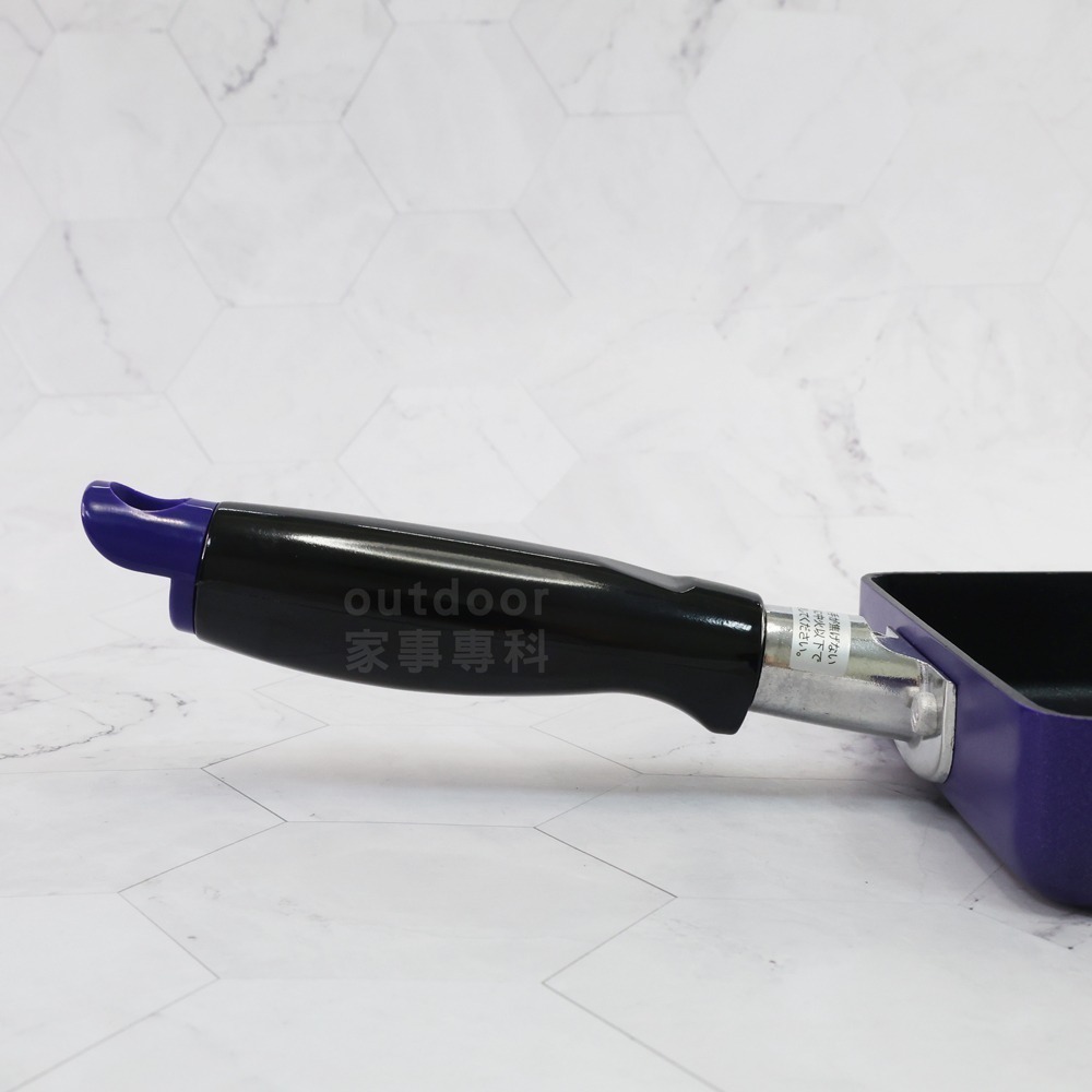 outdoor家事專科 日本和平FREIZ 不沾玉子燒鍋 13x18cm 煎蛋鍋 直火專用 寶藍色 COM-9708-細節圖7