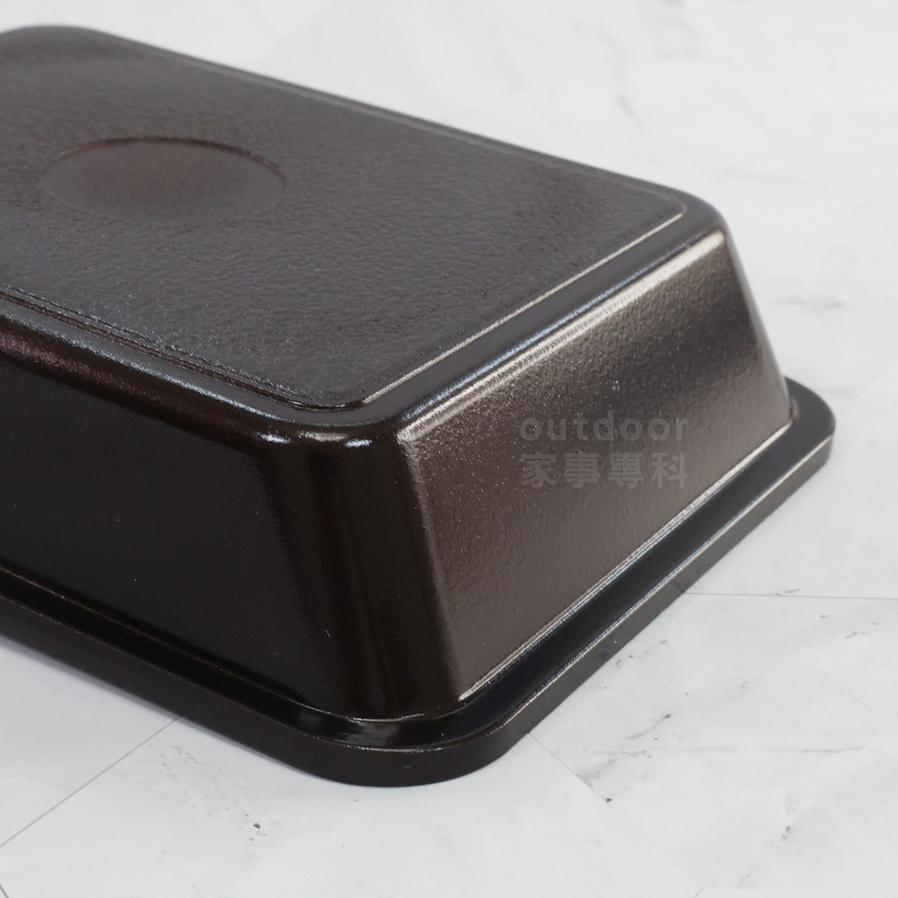 outdoor家事專科 日本和平FREIZ 不沾玉子燒鍋13x18cm 煎蛋鍋 直火/IH爐可用 深褐色 RB-2528-細節圖3