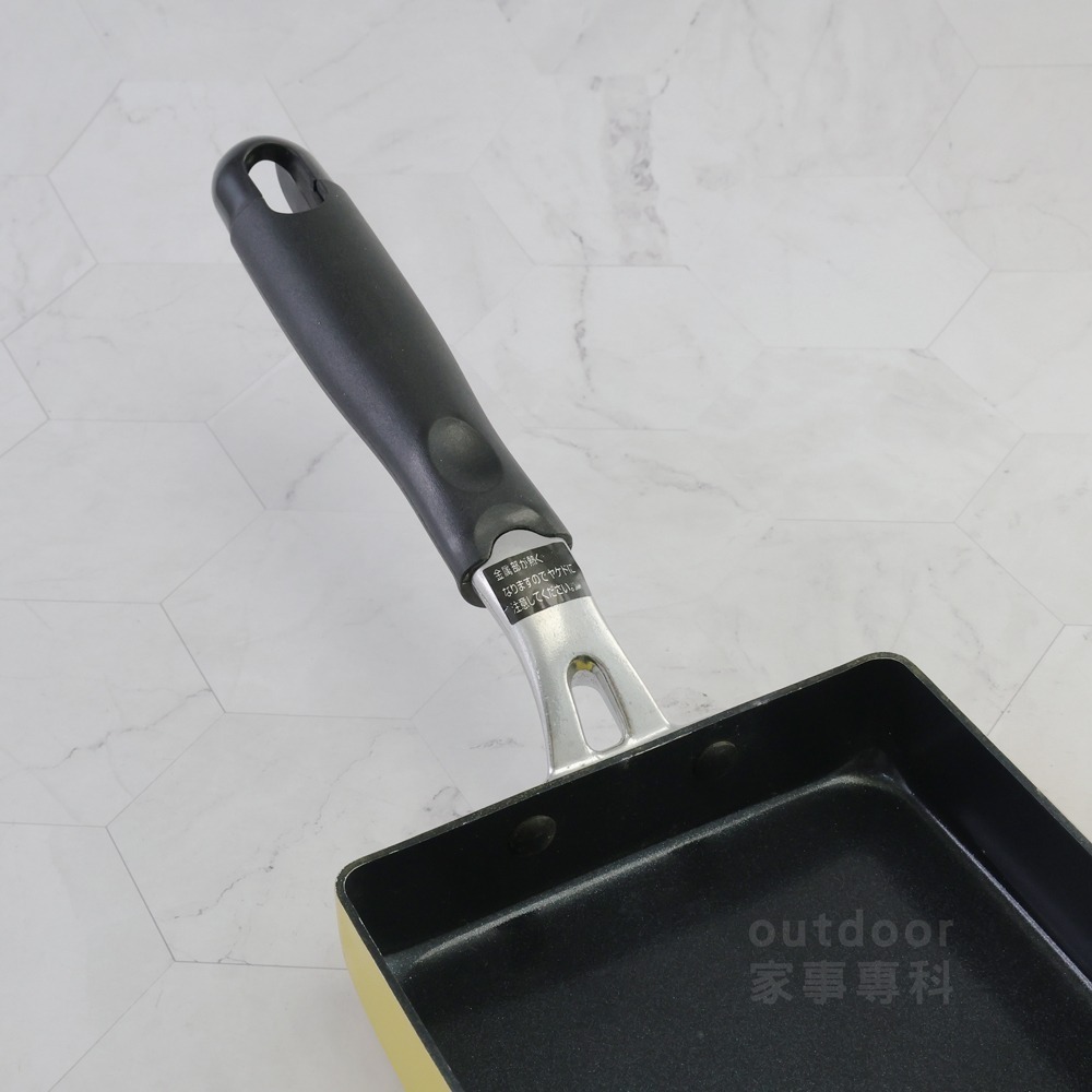 outdoor家事專科 日本和平FREIZ 不沾玉子燒鍋 13x18cm 煎蛋鍋 直火專用 黃色 SRB-1197-細節圖8