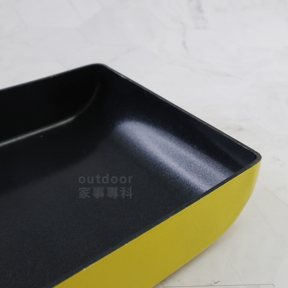 outdoor家事專科 日本和平FREIZ 不沾玉子燒鍋 13x18cm 煎蛋鍋 直火專用 黃色 SRB-1197-細節圖11