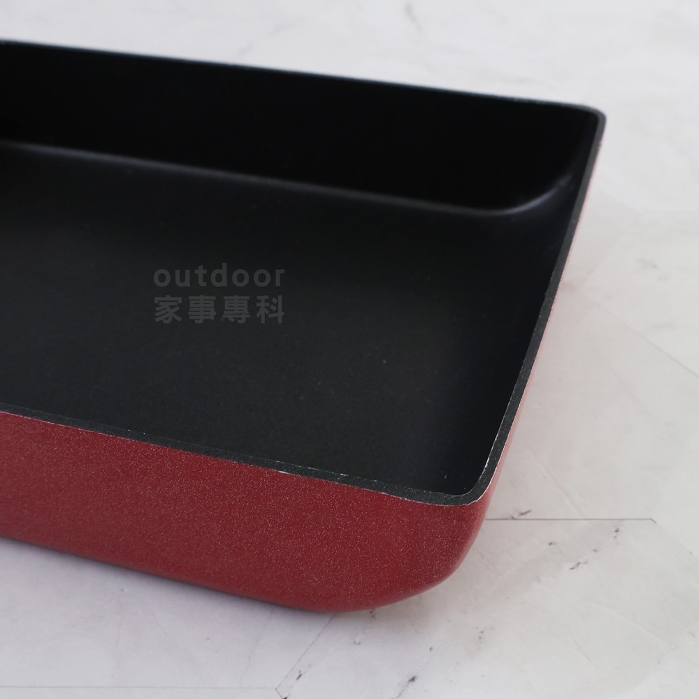 outdoor家事專科 日本和平FREIZ 不沾玉子燒鍋 13x18cm 煎蛋鍋 直火專用 紅色 UR-7818-細節圖11