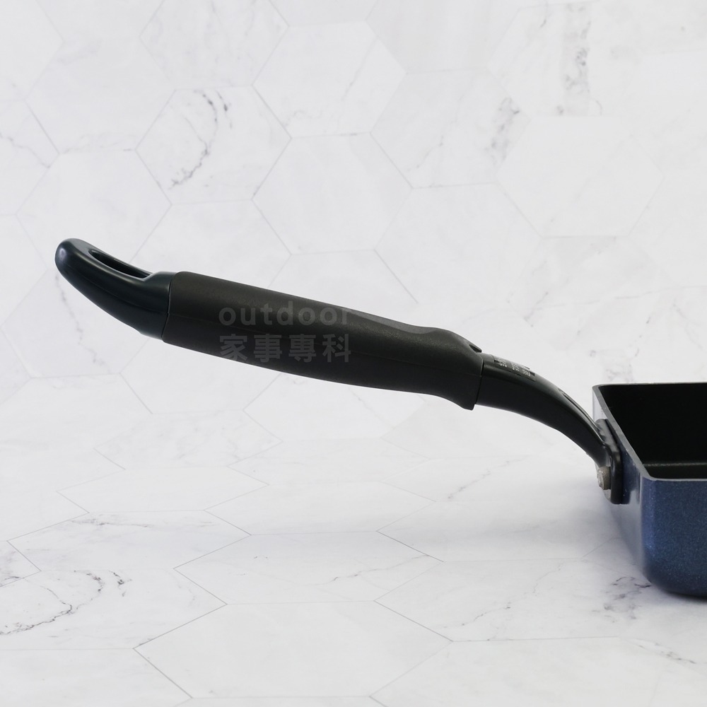 outdoor家事專科 日本和平FREIZ鑽石不沾玉子燒鍋15x18cm IH爐 帝蒙Diamode深藍 DR-5011-細節圖9