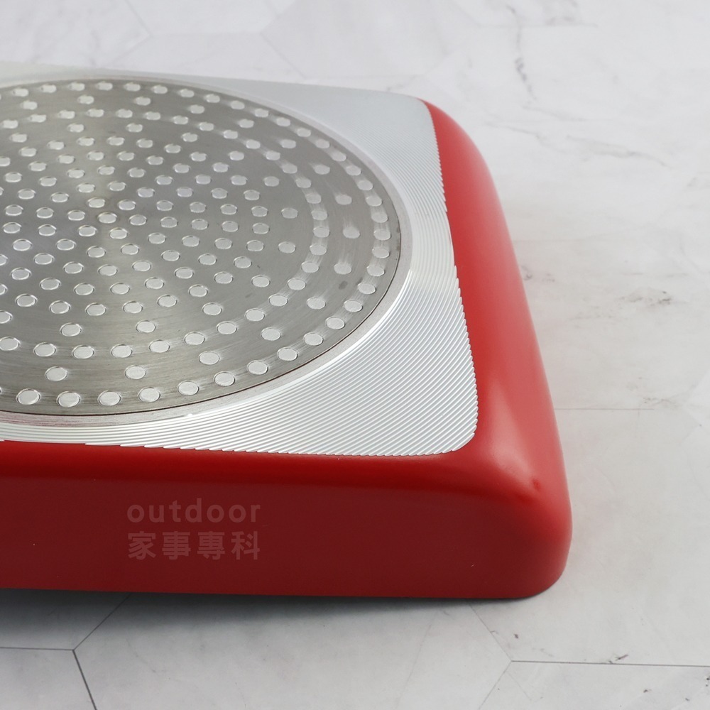 outdoor家事專科 日本和平FREIZ 不沾玉子燒鍋15x18cm 煎蛋鍋 IH爐 紅色 MALUM MR-9124-細節圖9