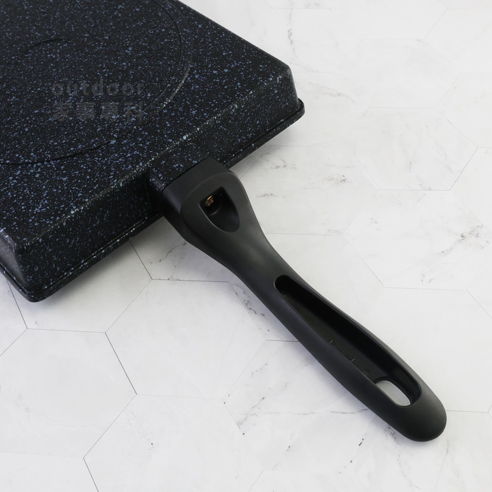 outdoor家事專科 日本和平FREIZ 特大雲石不沾玉子燒鍋20x24cm IH爐 Lanchini RB-1767-細節圖5