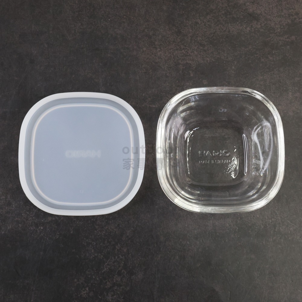 outdoor家事專科 日本 Hario矽膠蓋方形耐熱保鮮盒3件組 迷你保鮮盒 小菜 水果 110mlx白/藍/橘3入-細節圖4