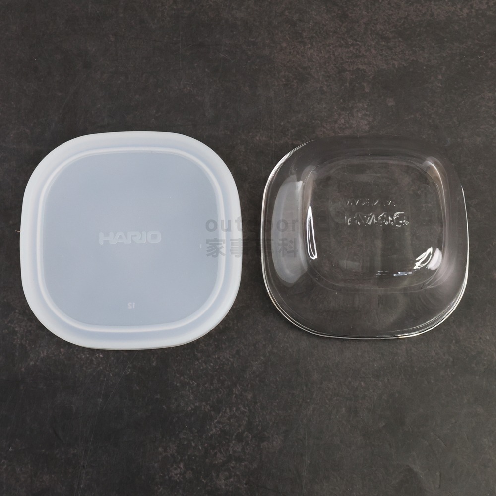 outdoor家事專科 日本 Hario矽膠蓋方形耐熱保鮮盒3件組 迷你保鮮盒 小菜 水果 110mlx白/藍/橘3入-細節圖5