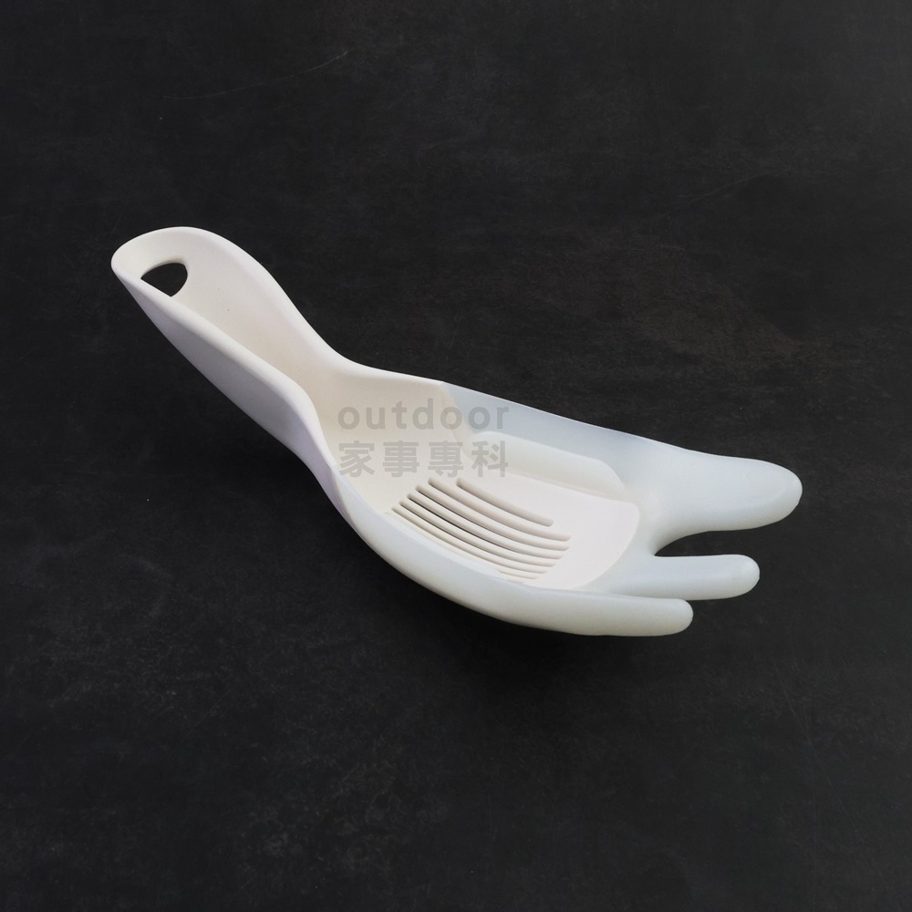 outdoor家事專科 日本 marna 洗米瀝水濾匙 洗米匙 洗米杓 掏米杓 洗米神器 白色 防刮材質 K-679-W-細節圖2
