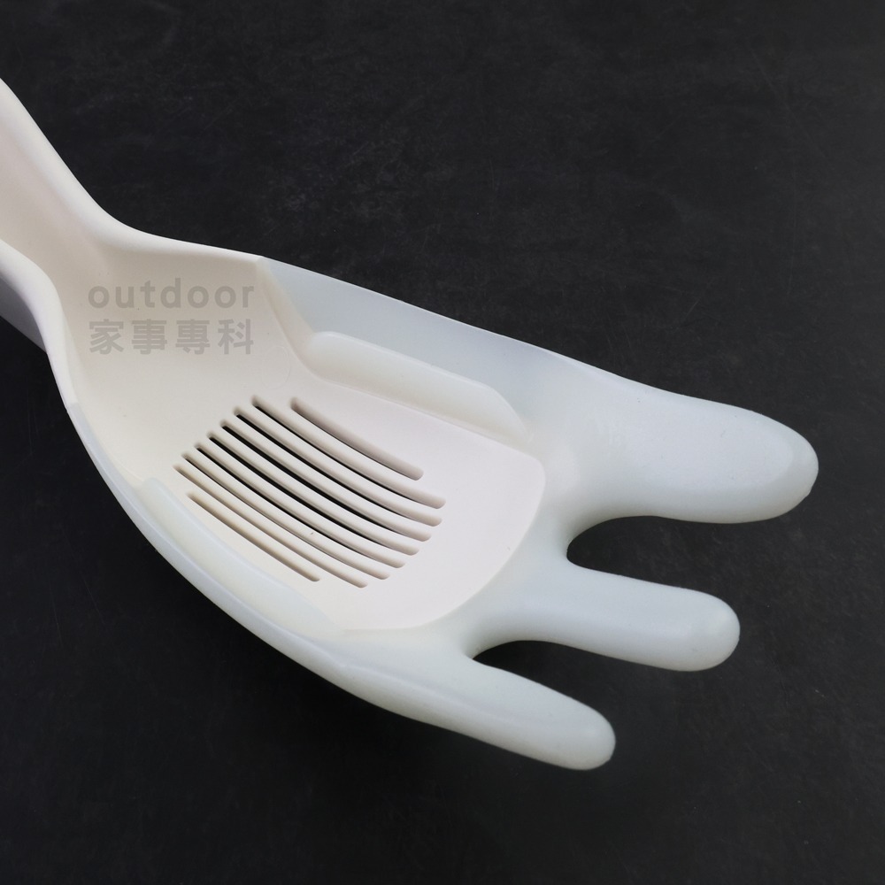 outdoor家事專科 日本 marna 洗米瀝水濾匙 洗米匙 洗米杓 掏米杓 洗米神器 白色 防刮材質 K-679-W-細節圖8