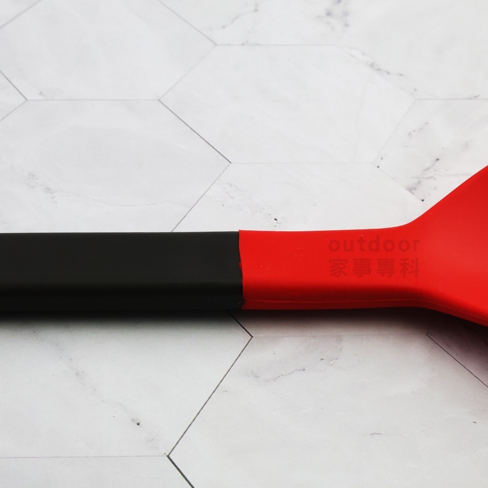 outdoor家事專科 日本marna 耐熱矽膠鍋鏟 煎匙 開罐 多用途廚具 不沾鍋適用 29cm 紅色 K-286-R-細節圖8