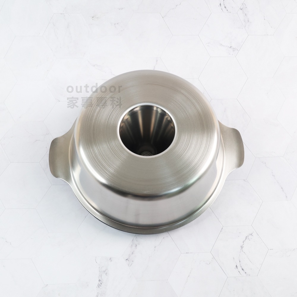 outdoor家事專科 日本製 Yoshikawa吉川 不銹鋼附蓋涮涮鍋 煙囪型 24cm 煙囪火鍋 贅Zei 直火專用-細節圖5