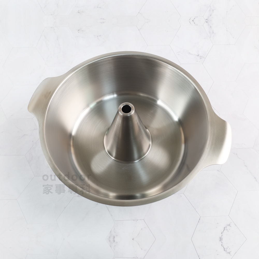 outdoor家事專科 日本製 Yoshikawa吉川 不銹鋼附蓋涮涮鍋 煙囪型 24cm 煙囪火鍋 贅Zei 直火專用-細節圖8