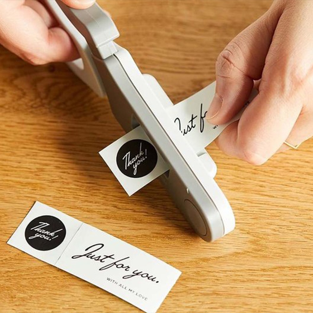 outdoor家事專科 日本製 KING JIM TEPRA 標籤貼紙半切剪刀 標籤貼紙剪刀 辦公文具 RH-24-細節圖9