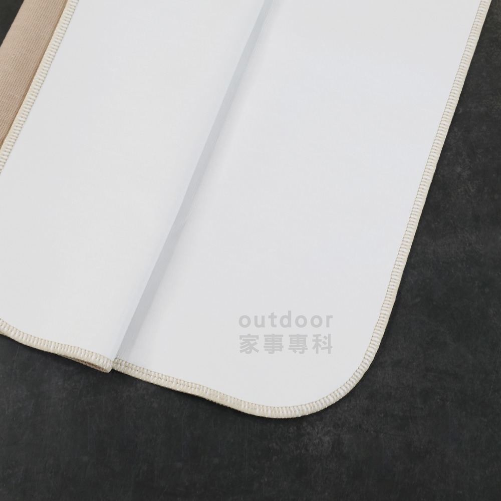 outdoor家事專科 日本製 LEC 笑激SHOCK 超薄吸水速乾地墊 3層構造 60x45cm 超薄腳踏墊 米褐色-細節圖5