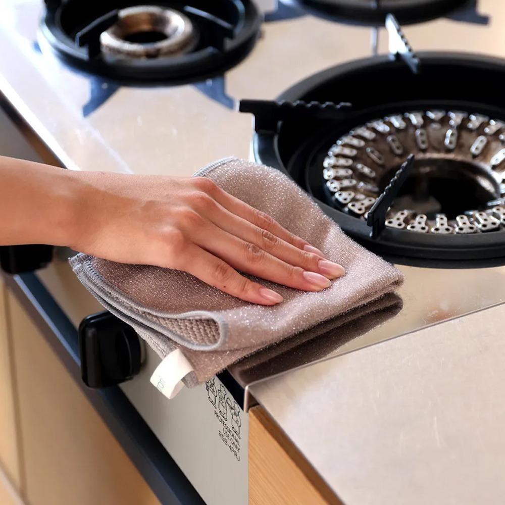 outdoor家事專科 日本CB JAPAN carari超細纖維廚房抹布2入組 油汙/桌面/食器擦拭-細節圖8