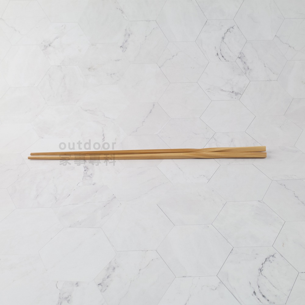 outdoor家事專科 日本製 京都活具 33cm料理竹筷 職人扭結造型 多用途油炸竹筷子 油炸長筷 料理長筷 孟宗竹筷-細節圖3