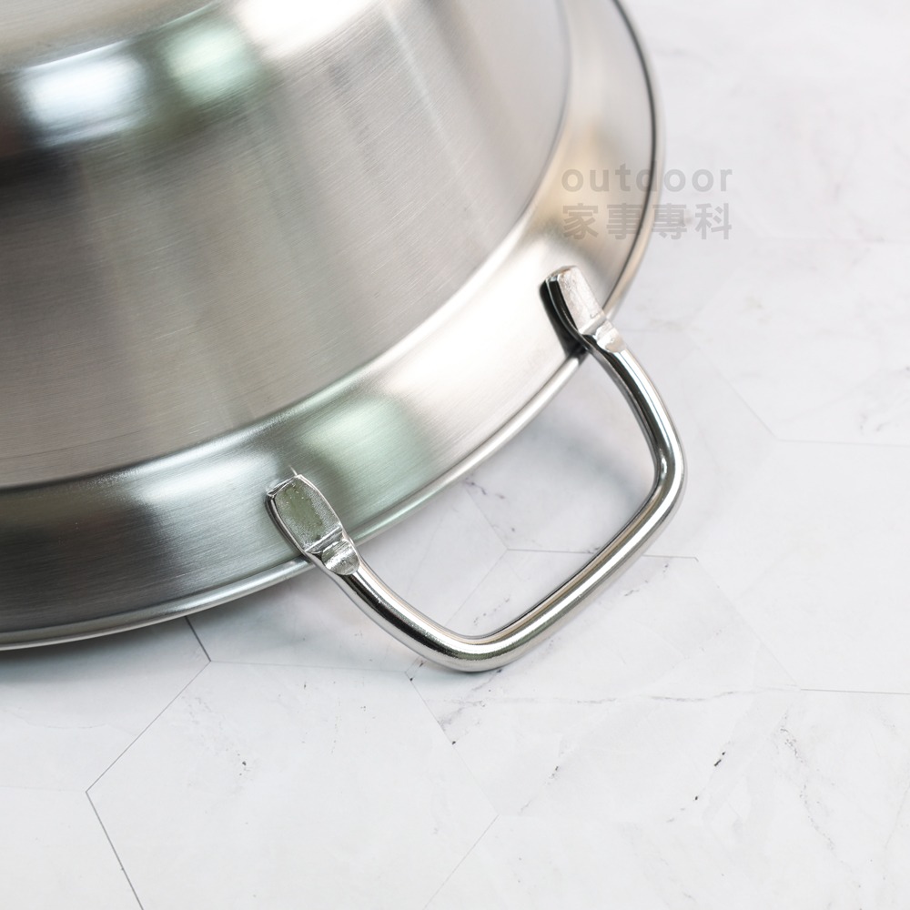 outdoor家事專科 日本製 Yoshikawa吉川 不銹鋼相撲火鍋 附蓋涮涮鍋 28cm 雙耳鍋 美味彩菜 IH爐-細節圖8