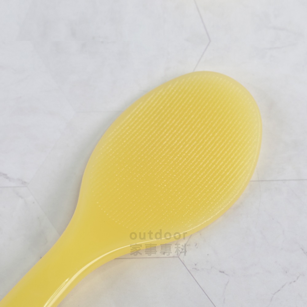 outdoor家事專科 日本製 花井化成 不沾飯杓 20.5cm 飯匙 不易沾黏飯粒 抗菌挖飯杓 油飯 米糕匙 黃色-細節圖6