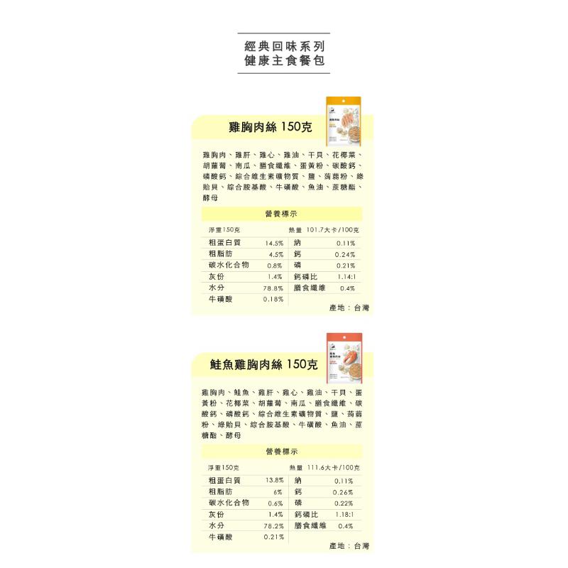 《愛吃鬼阿麥》 貓爾地夫 經典回味系列 健康主食餐包 40g/150g-細節圖3