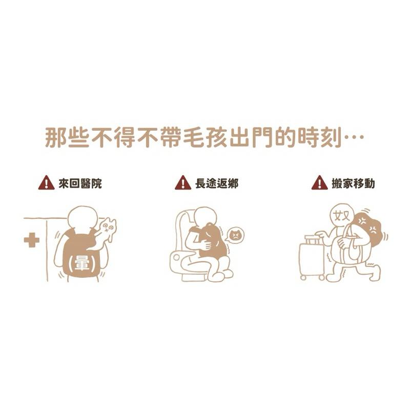 《愛吃鬼阿麥》買就送肉泥！汪喵星球 小方塊 二代 大空間 寵物外出包 寵物背包 寵物背袋 寵物手提包 寵物手提袋-細節圖6