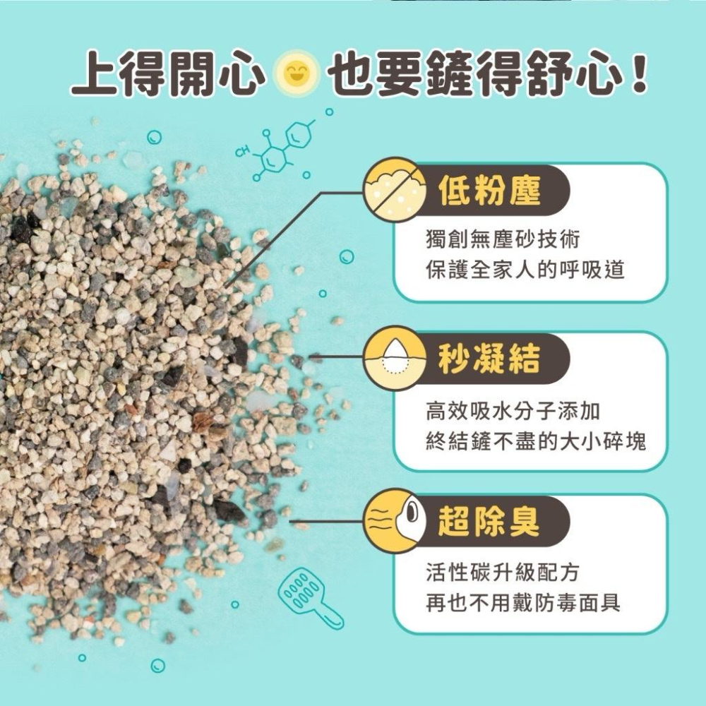 《送肉泥！愛吃鬼阿麥》怪獸部落 費洛蒙快樂貓砂礦砂 4KG 豆腐砂7L 貓砂 礦砂 豆腐砂-細節圖3