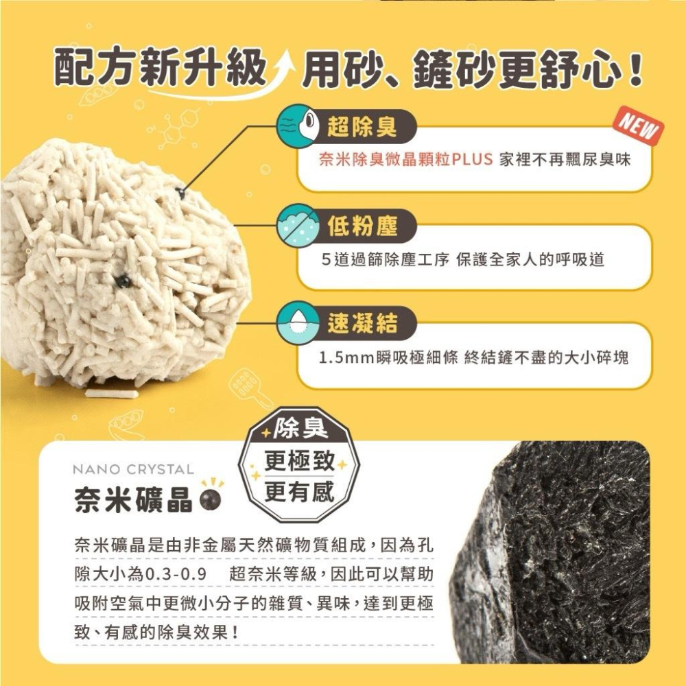 《送肉泥！愛吃鬼阿麥》怪獸部落 費洛蒙快樂貓砂礦砂 4KG 豆腐砂7L 貓砂 礦砂 豆腐砂-細節圖4