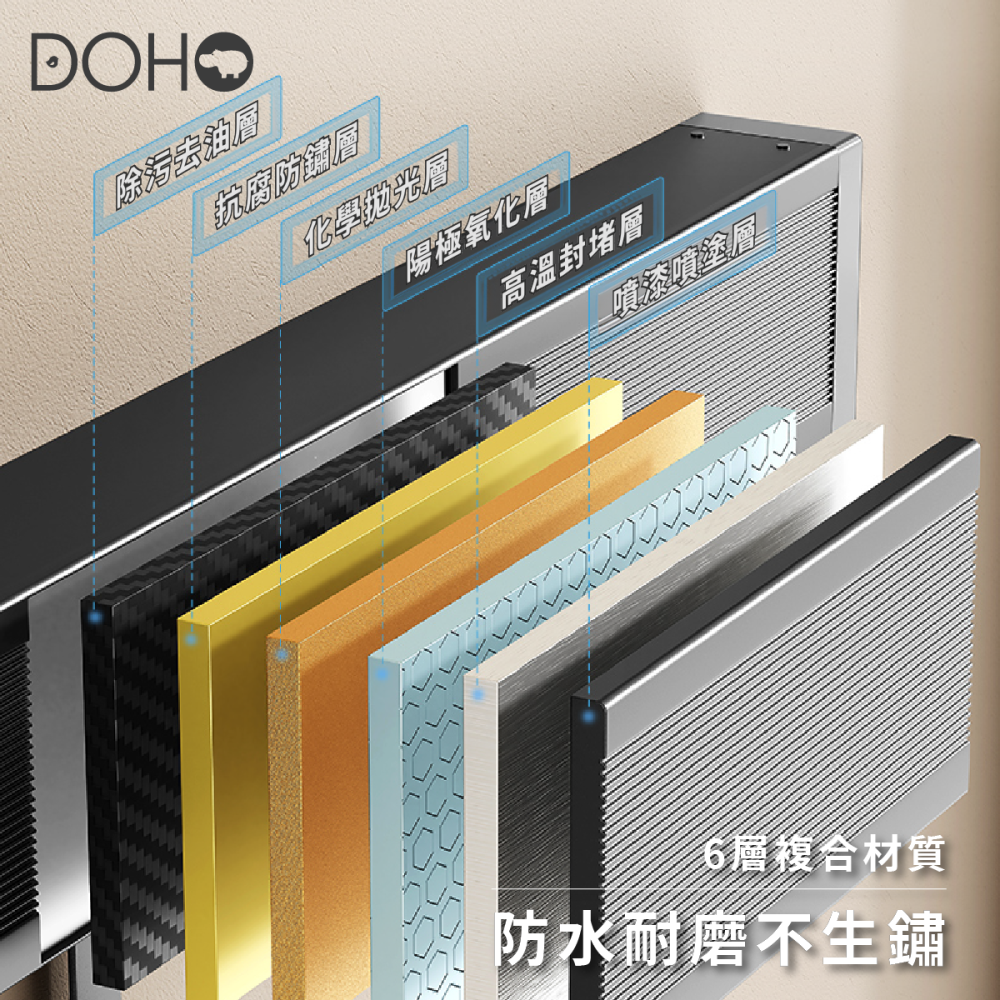 隱形免打孔伸縮曬衣網-細節圖3