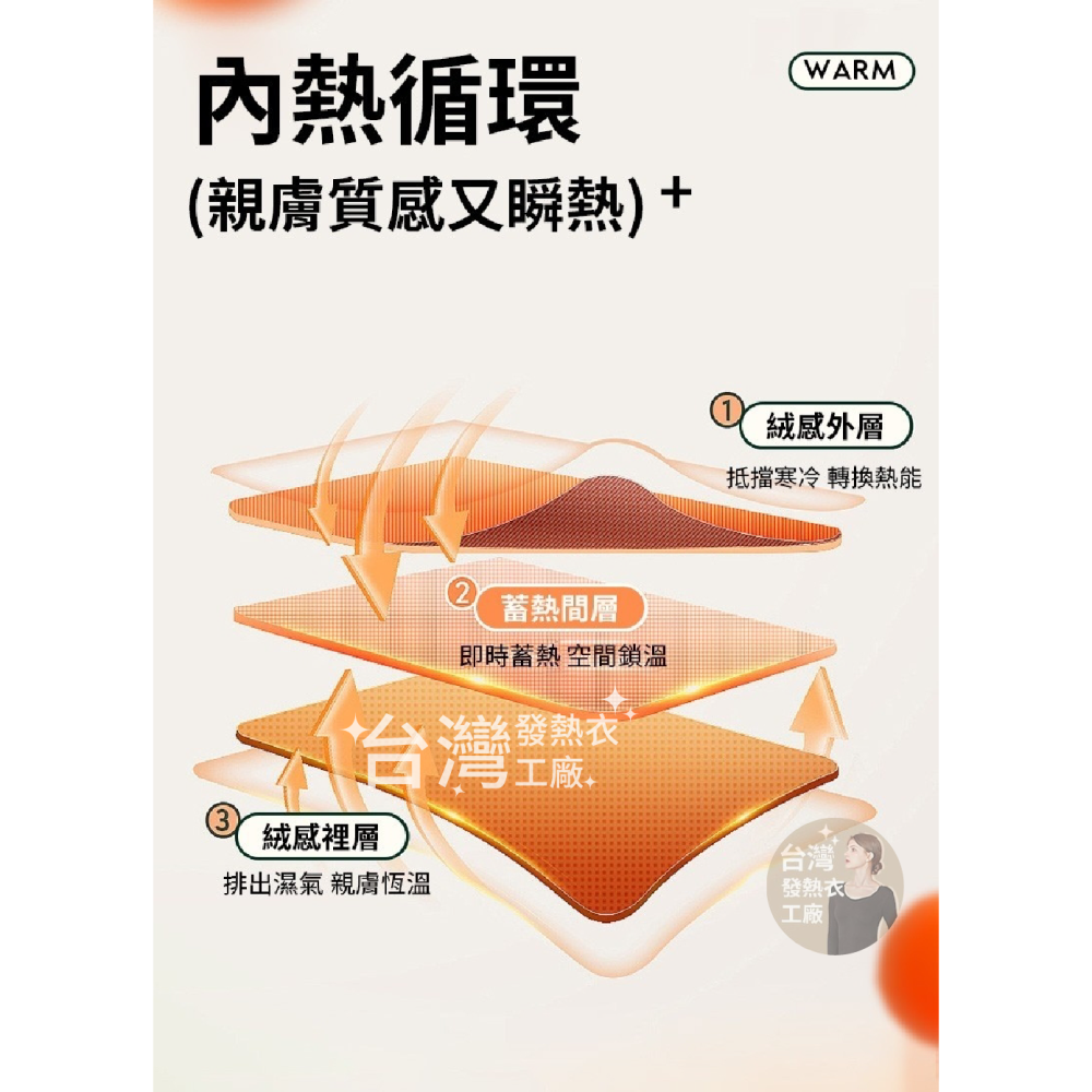 【2件組】台灣製石墨烯發熱衣 發熱褲 女款 男款 兒童 發熱衣 保暖衣 衛生衣 圓領 台灣發熱衣工廠 廠家出貨-細節圖7