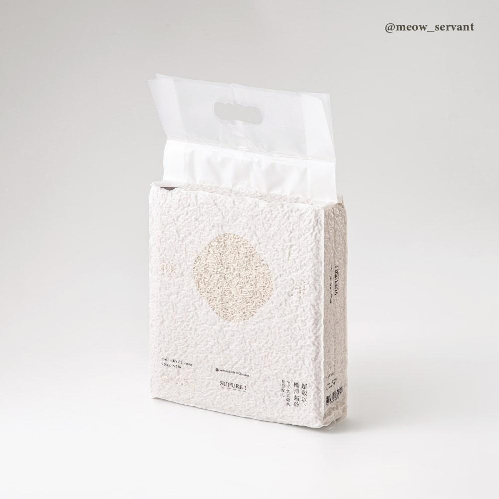 【限時購】【喵皇奴】SUPURE！極淨貓砂｜1.5mm極細豆腐砂｜2.0mm細條豆腐砂｜無香精｜低粉塵換砂不揚塵-細節圖2