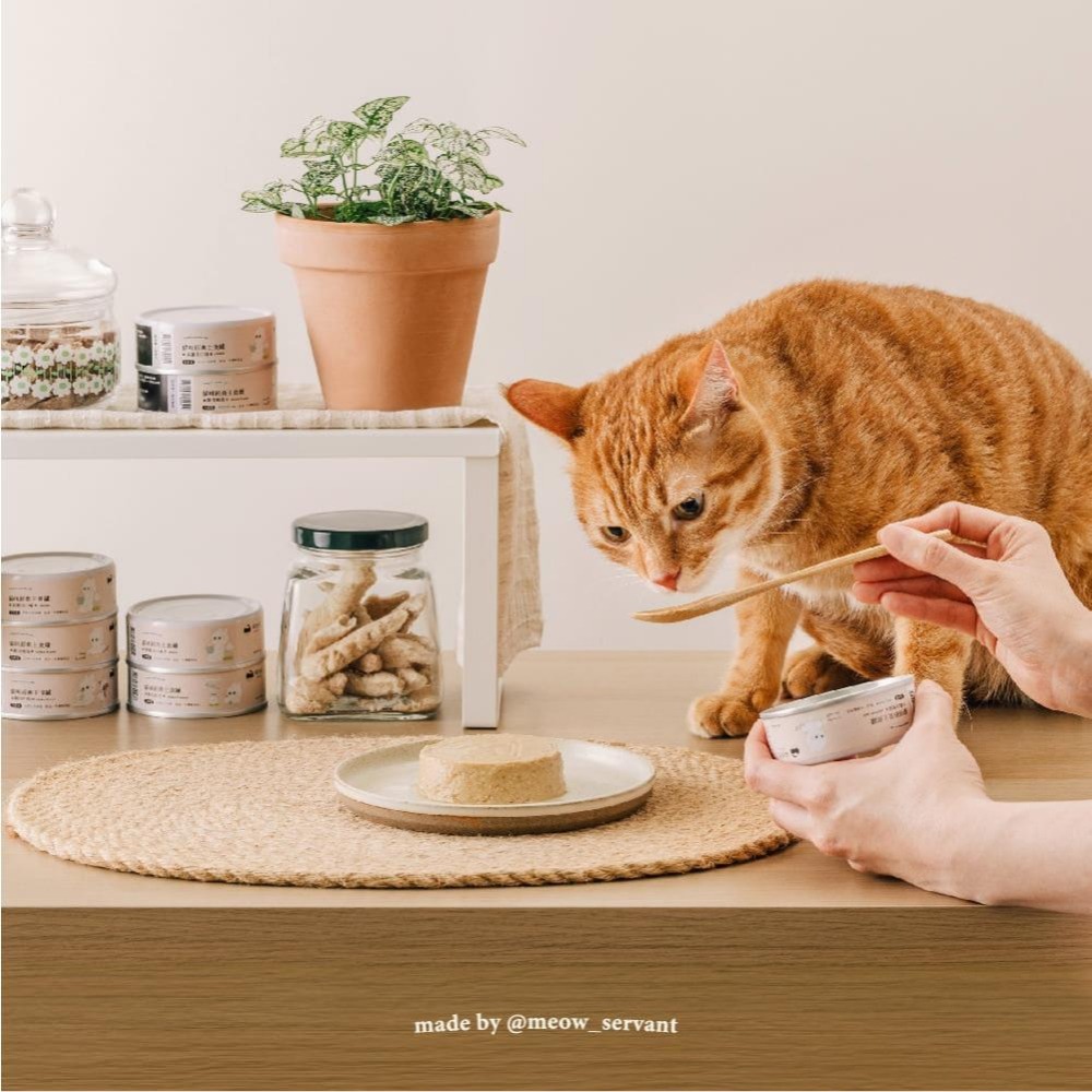 【喵皇奴】貓咪主食罐 80g｜鵪鶉+雞肉口味｜MIT無榖高含肉量｜泥狀慕絲狀｜全齡貓老貓幼貓成貓罐罐-細節圖2