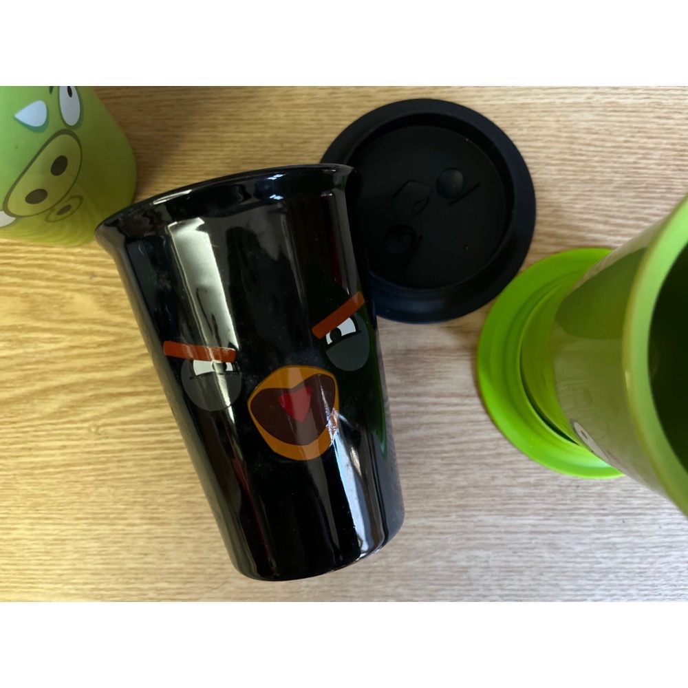 (全新）憤怒鳥雙層陶瓷杯（附立體造型杯蓋）7-11集點聯名-細節圖8