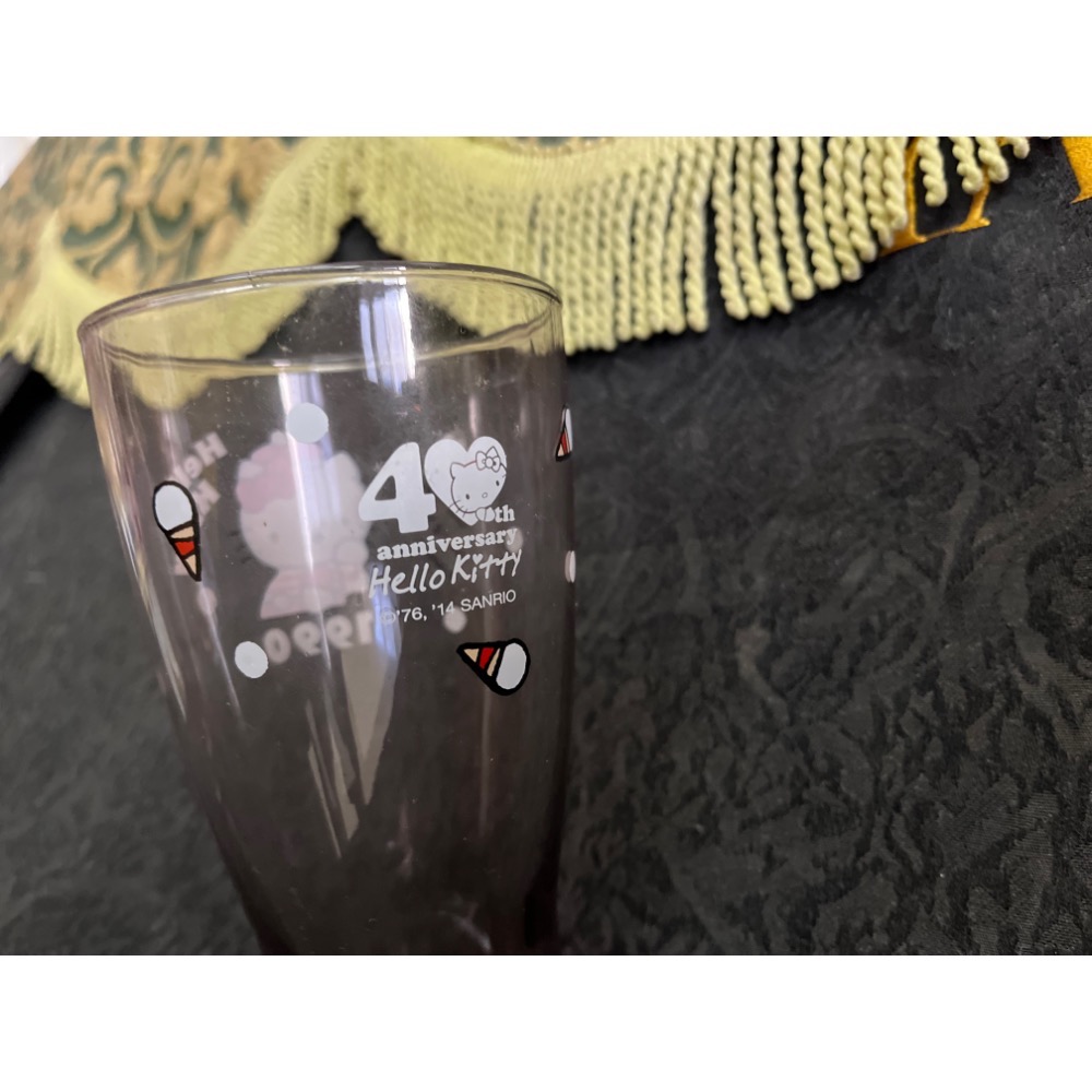 （全新）Hello kitty40th anniversary 經典玻璃曲線杯7-11集點聯名-細節圖7