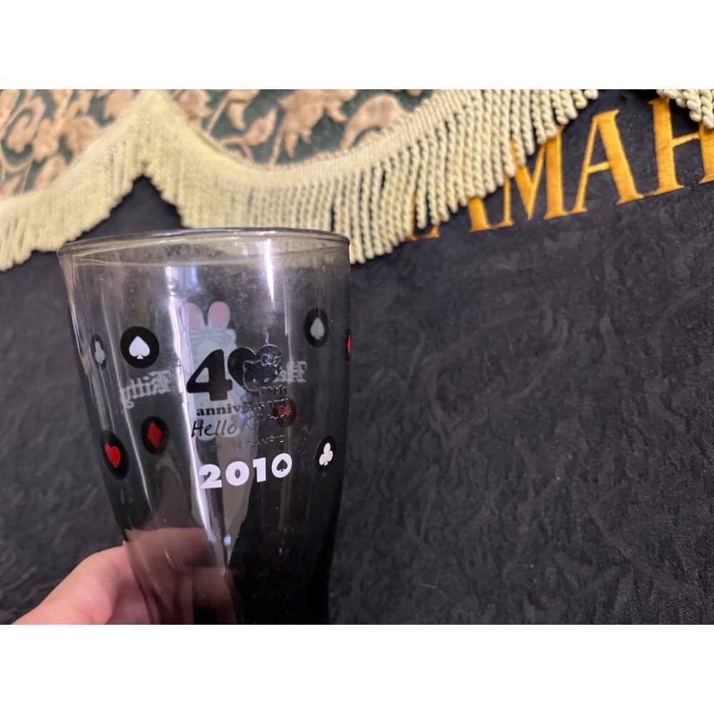 （全新）Hello kitty40th anniversary 經典玻璃曲線杯7-11集點聯名-細節圖9