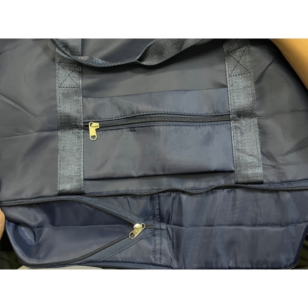 蠟筆小新-折疊收納可擴充旅行袋-藍黑色-細節圖8