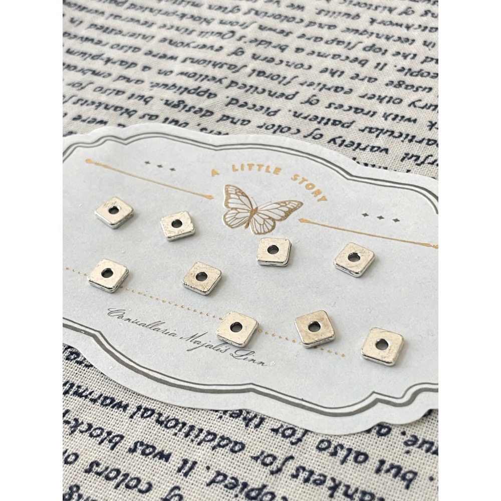 C002-現貨-復古方形片隔珠-細節圖2