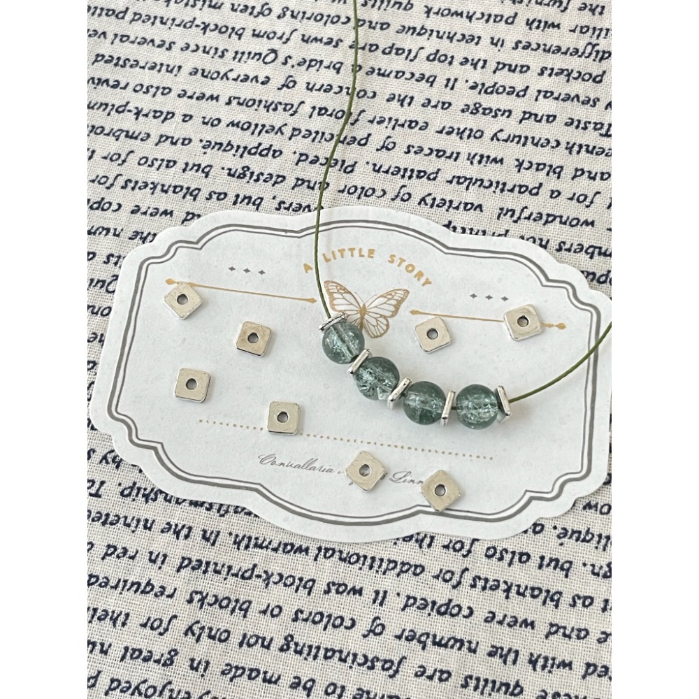 C002-現貨-復古方形片隔珠-細節圖3