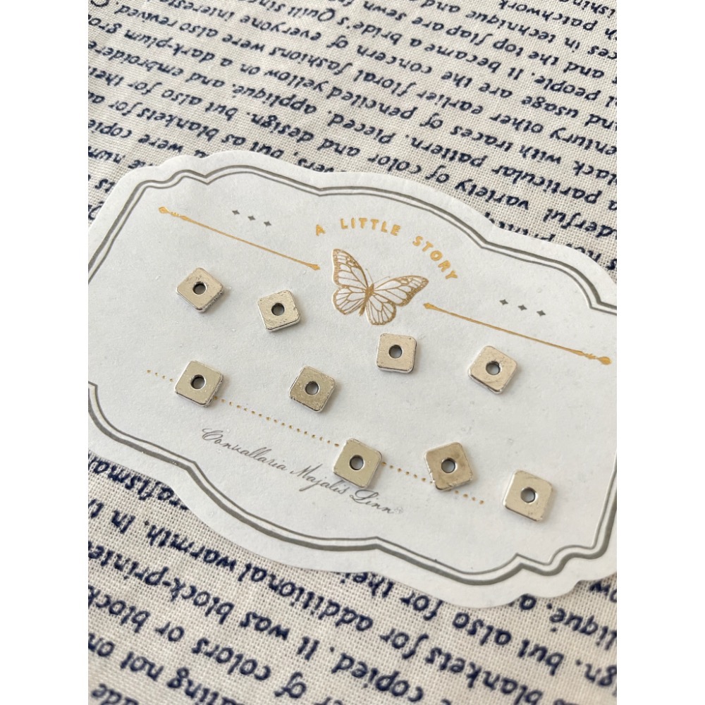 C002-現貨-復古方形片隔珠-細節圖4