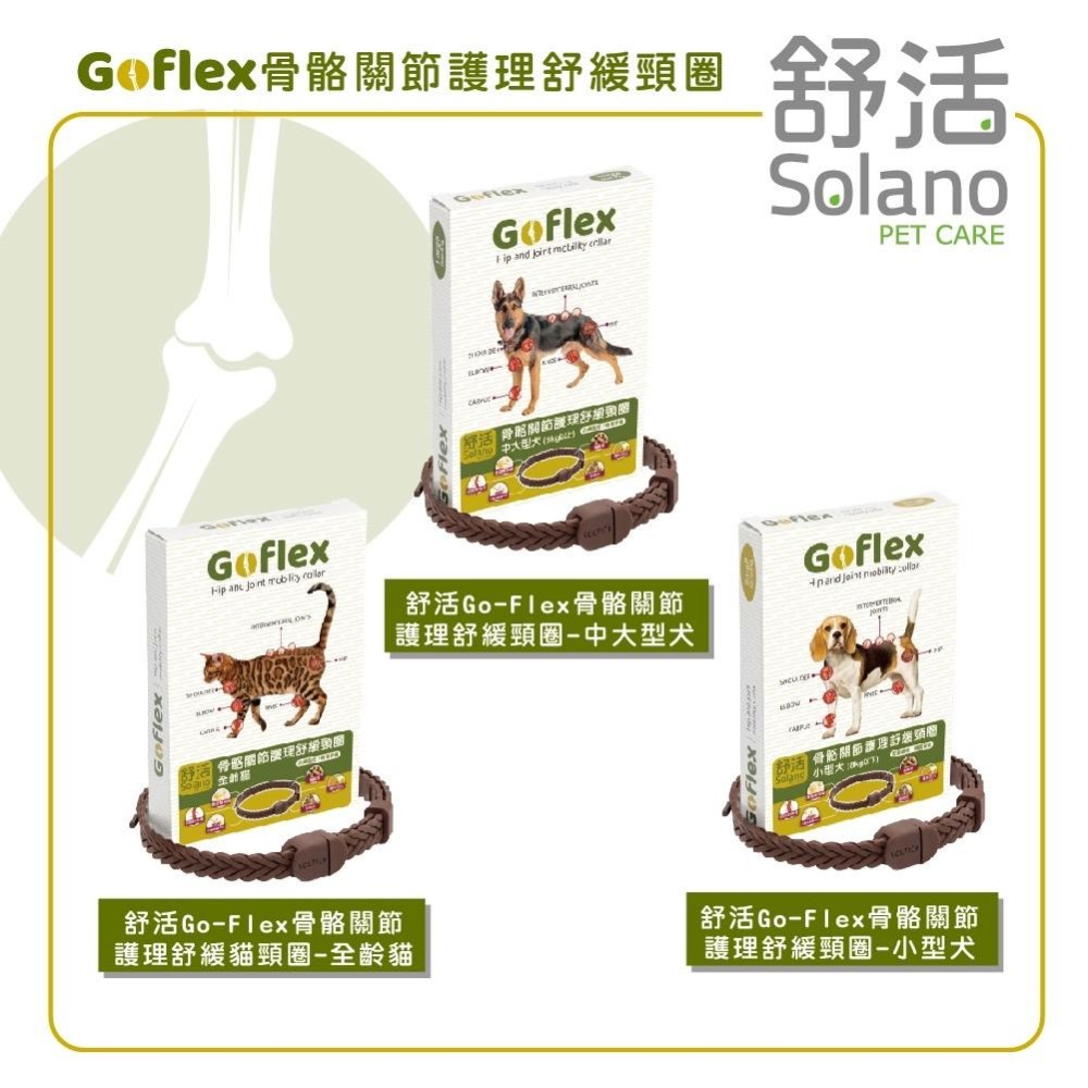 【Solon舒活】以色列GO-FLEX骨骼關節護理舒緩頸圈 犬用頸圈 貓用頸圈-細節圖3