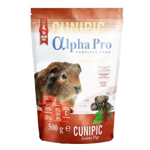 【西班牙CUNIPIC】天竺鼠飼料 alpha Pro 頂級專業照護(500G/1.75Kg) 歐洲天竺鼠飼料 健康寵糧-細節圖2