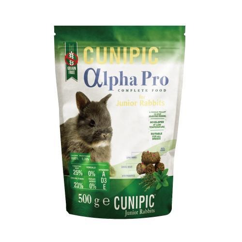 【西班牙CUNIPIC】幼兔頂級飼料 alpha Pro 頂級無穀專業照護(500G/1.75Kg)│幼兔營養寵糧 兔子-細節圖2