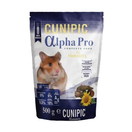 【西班牙CUNIPIC】頂級倉鼠飼料 alpha Pro 頂級專業照護(500G)│倉鼠飼料 歐洲倉鼠飼料