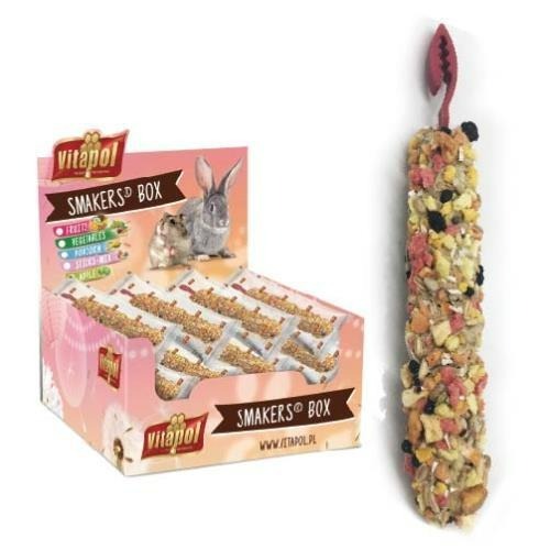 🐰🐹【Vitapol維他寶】波蘭 鼠兔棒棒糖 磨牙 小動物棒棒糖 綜合水果/蘋果/蔬菜/爆米花 45g-細節圖3