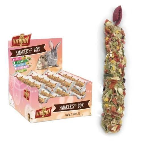 🐰🐹【Vitapol維他寶】波蘭 鼠兔棒棒糖 磨牙 小動物棒棒糖 綜合水果/蘋果/蔬菜/爆米花 45g-細節圖4