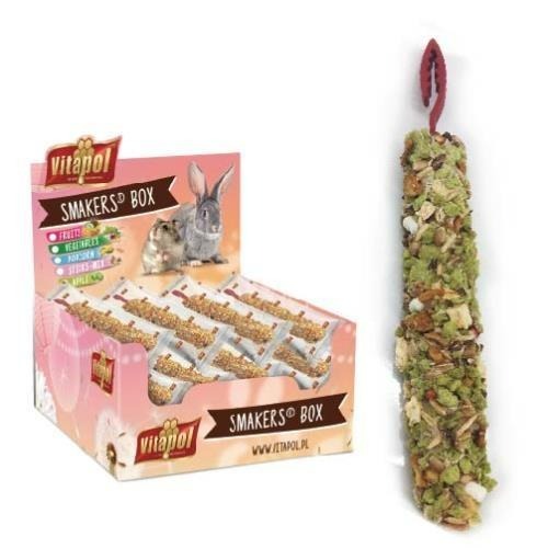 🐰🐹【Vitapol維他寶】波蘭 鼠兔棒棒糖 磨牙 小動物棒棒糖 綜合水果/蘋果/蔬菜/爆米花 45g-細節圖5