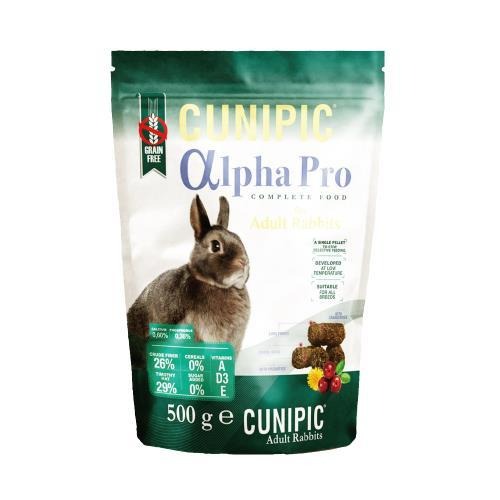 【西班牙CUNIPIC】成兔頂級飼料 alpha Pro 頂級專業照護(500G/1.75Kg) │ 歐洲頂級兔子寵糧-細節圖2